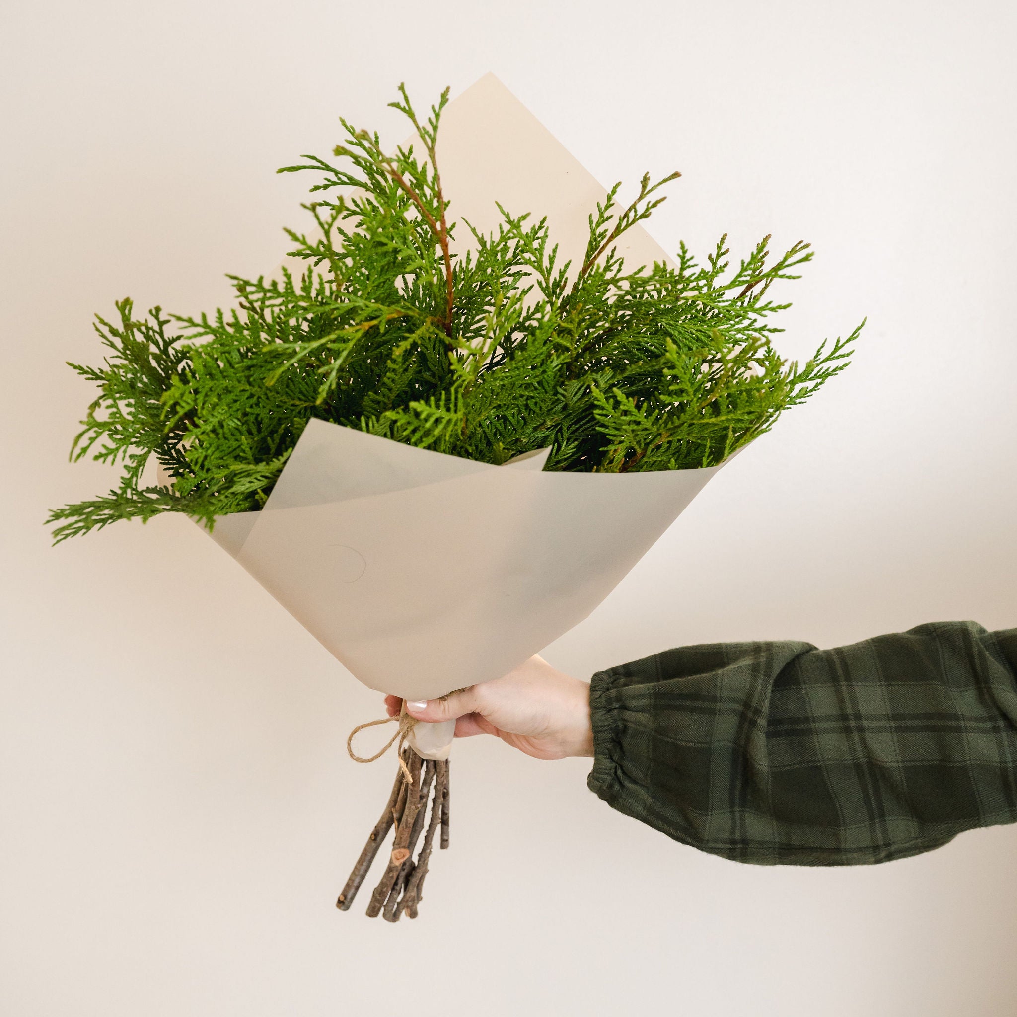 bouquet of cedar greenery